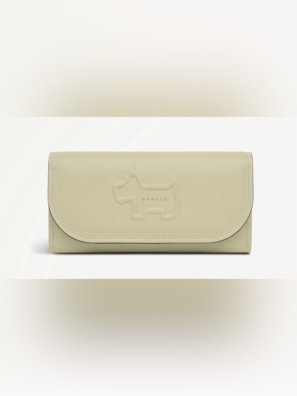 RADLEY London Keswick Mews Large Flapover Wallet Leather Lemongrass Dog NWT